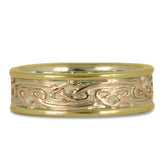 18K Yellow Borders, 14K Rose Gold over 14K White Gold